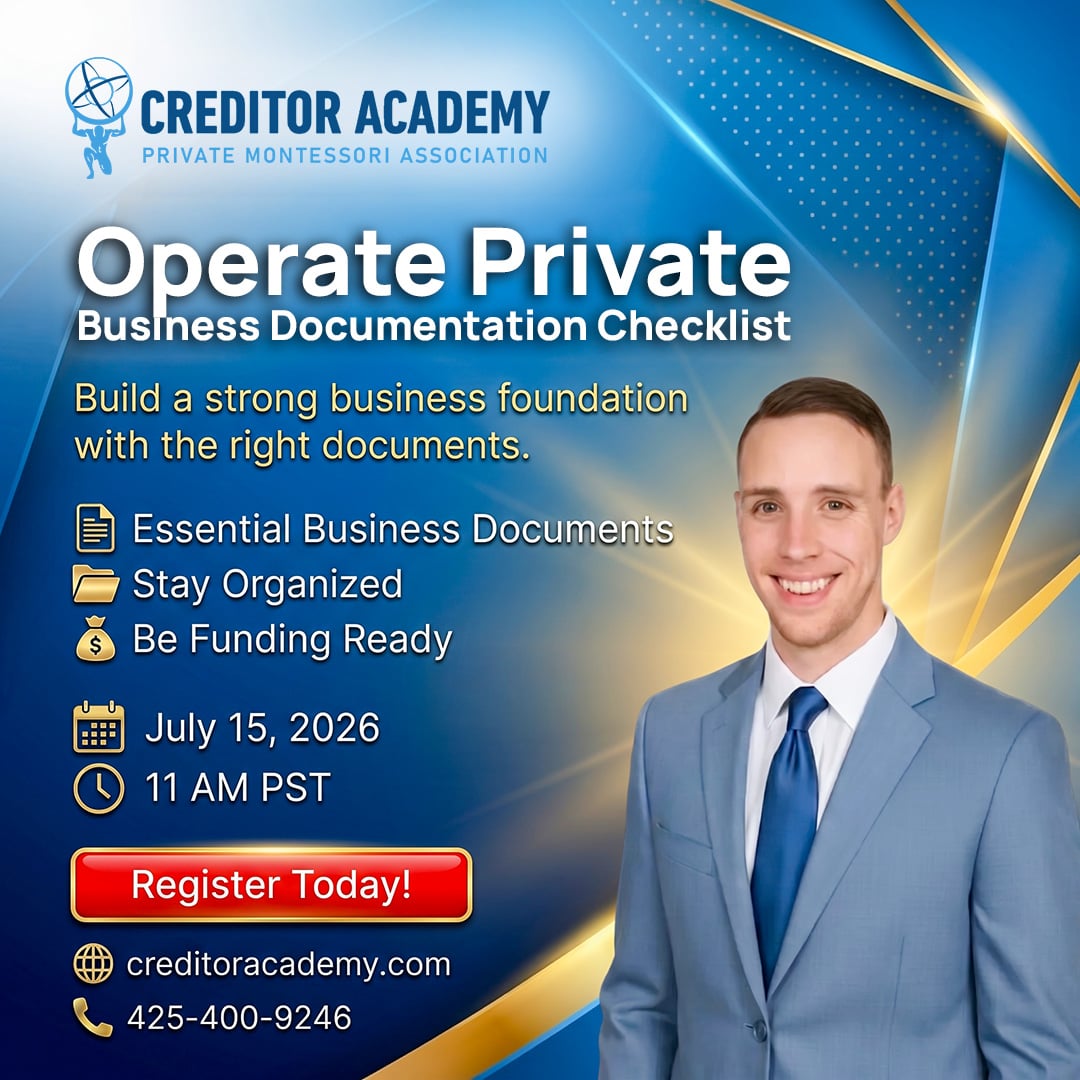 Operate Private Business Documentation Checklist