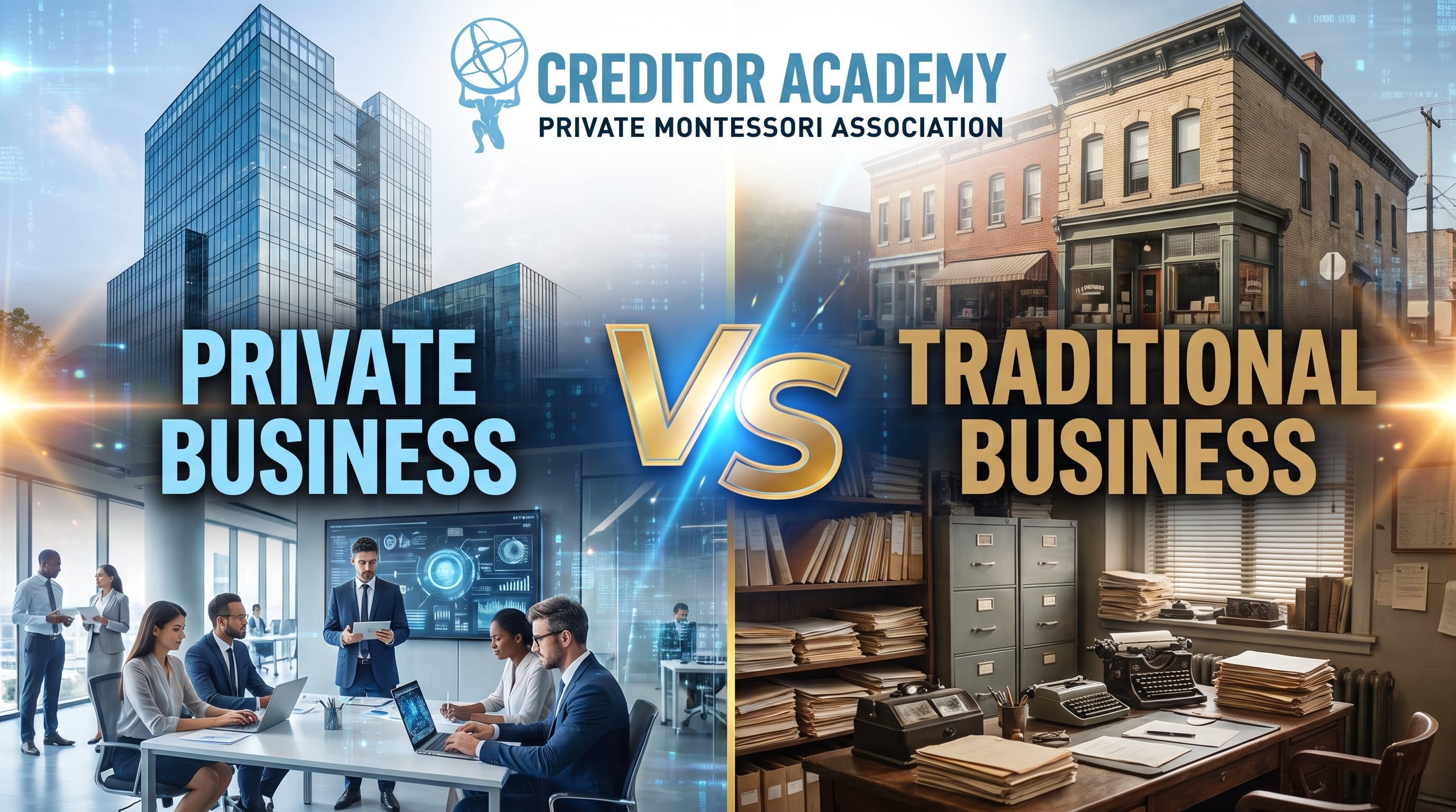 Private Business vs Traditional Business