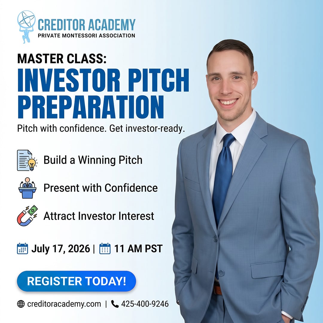 Investor Pitch Preparation Master Class by Creditor Academy