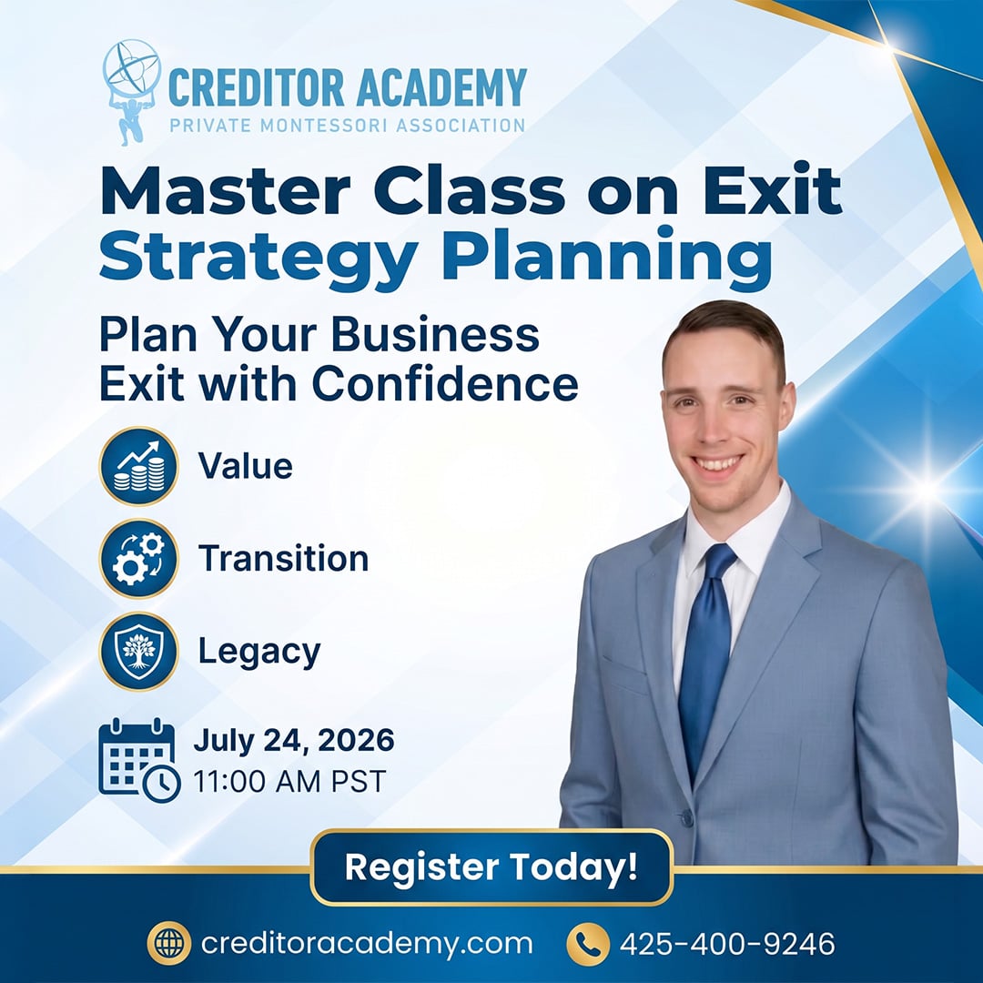 Master Class on Exit Strategy Planning by Creditor Academy